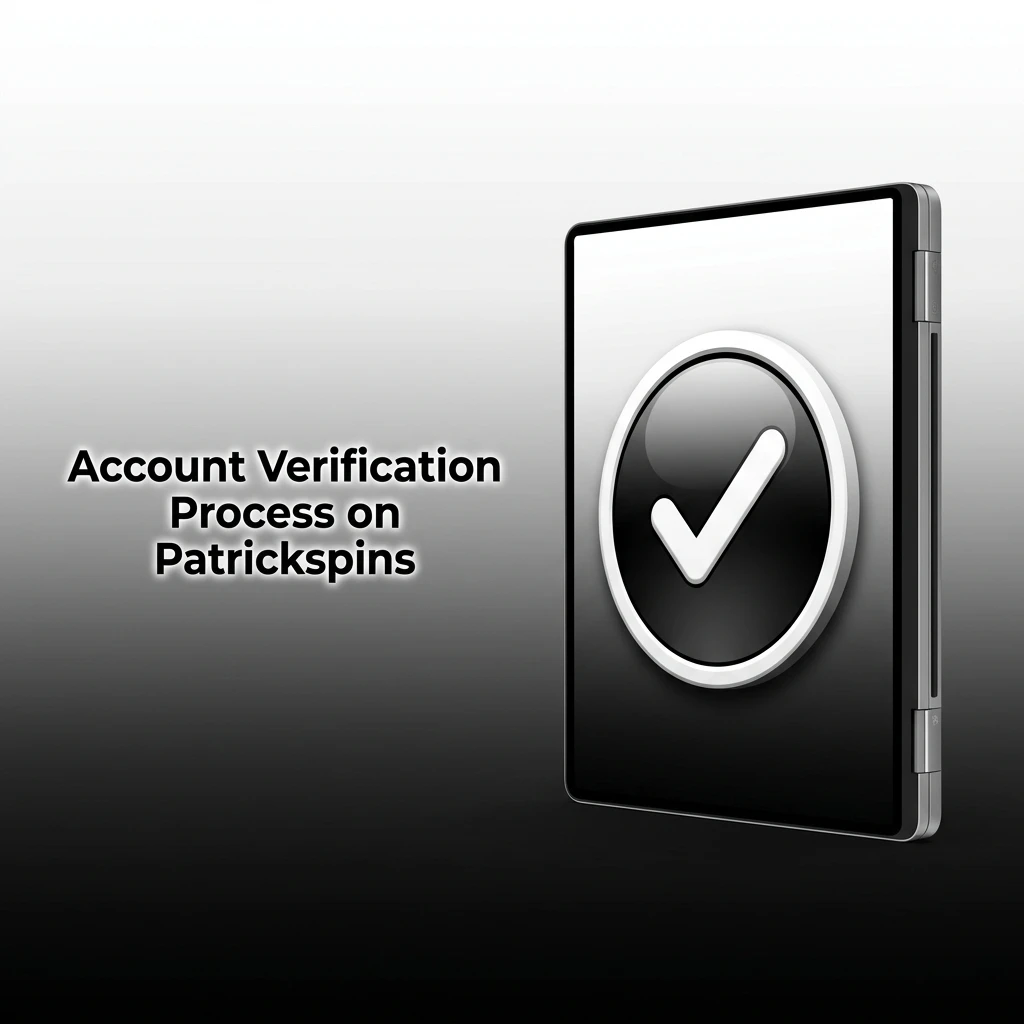 Patrickspins account verification process showing ID, address, payment, and age checks required under UK gambling regulations.