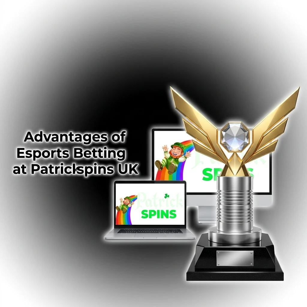 Patrickspins UK esports betting advantages including competitive odds, welcome bonus, and 24/7 support