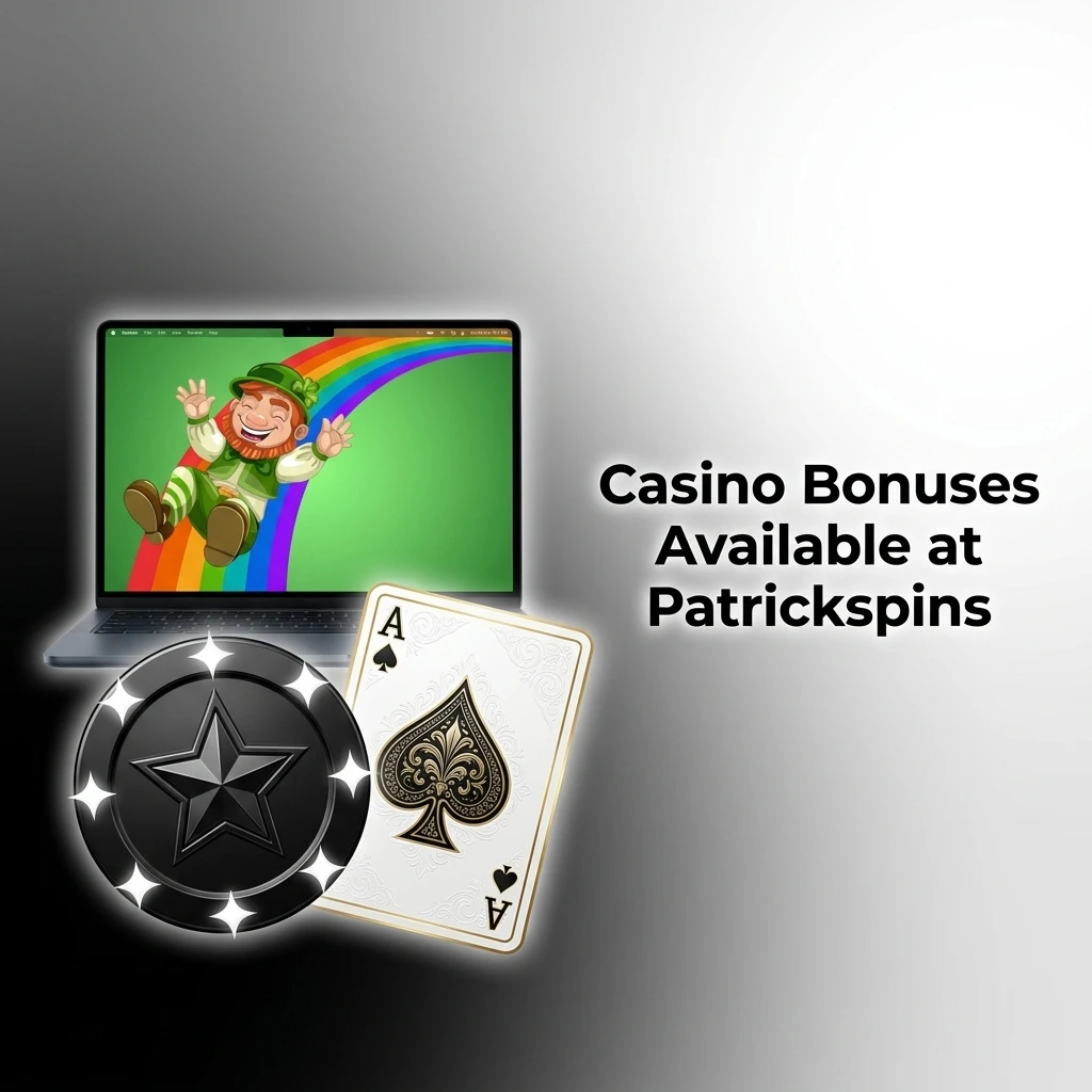 Patrickspins casino bonuses for UK players including welcome deposit bonus, reload, cashback and free spins on slots