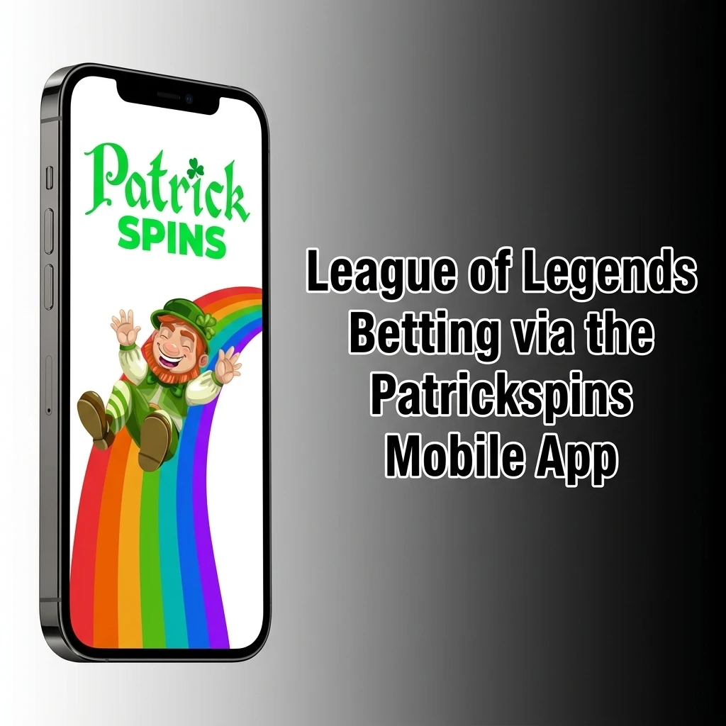 Patrickspins mobile app open to League of Legends esports betting markets with live odds on an iPhone