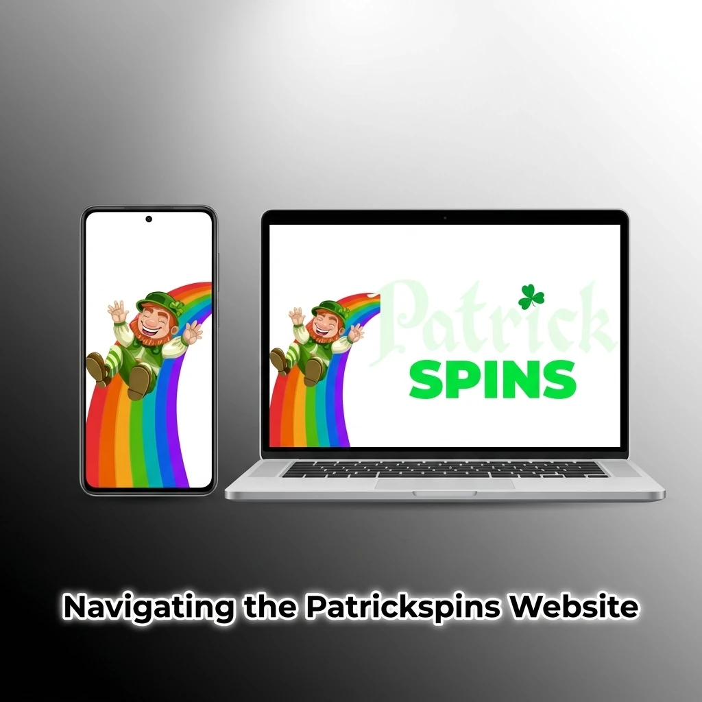 Patrickspins website navigation bar showing Sports Betting, Casino, Live Casino and Cybersports sections for UK users