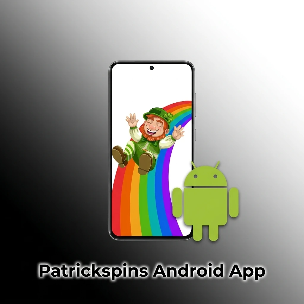 Patrickspins Android app interface showing sports betting and casino games available for free download on mobile devices