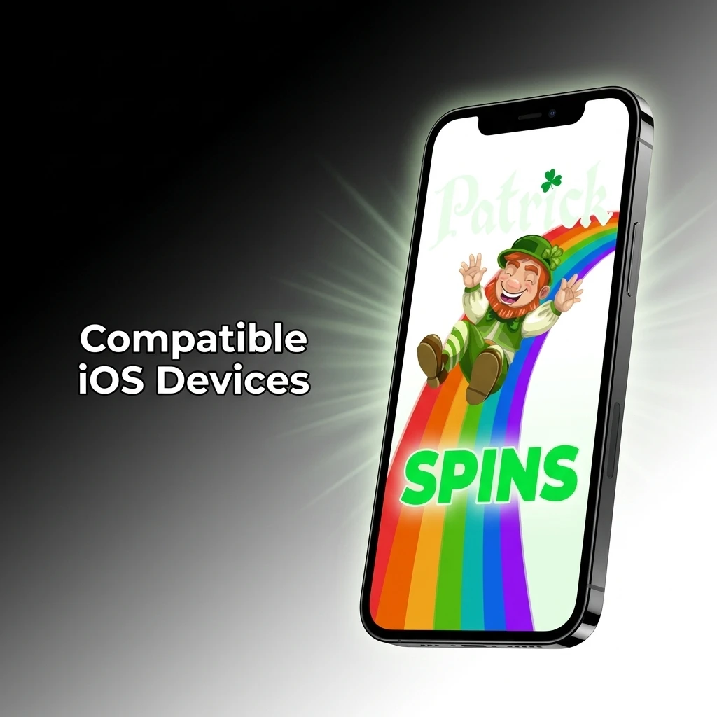 List of compatible iOS devices for Patrickspins app including iPhone X through 15 and iPad models from 8th generation onwards