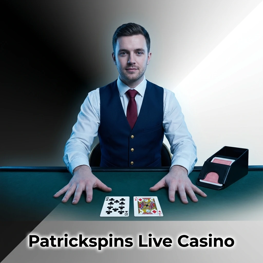 Patrickspins live casino with professional dealers streaming HD roulette, blackjack, baccarat, and game shows