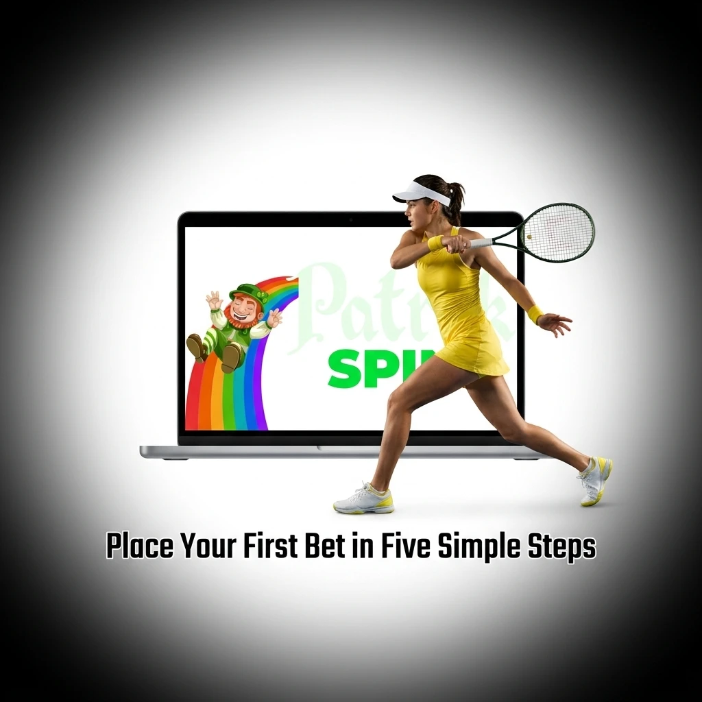 Five simple steps to place your first bet on Patrickspins, from registration and deposit to selecting odds and confirming stake