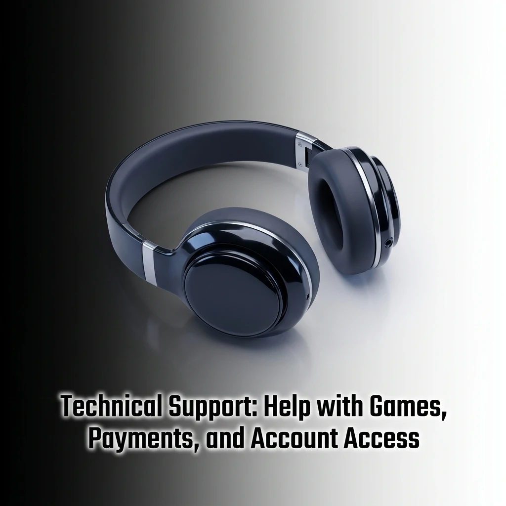 Technical support help for games, payments, and account access issues including login failures, transactions, and game malfunctions
