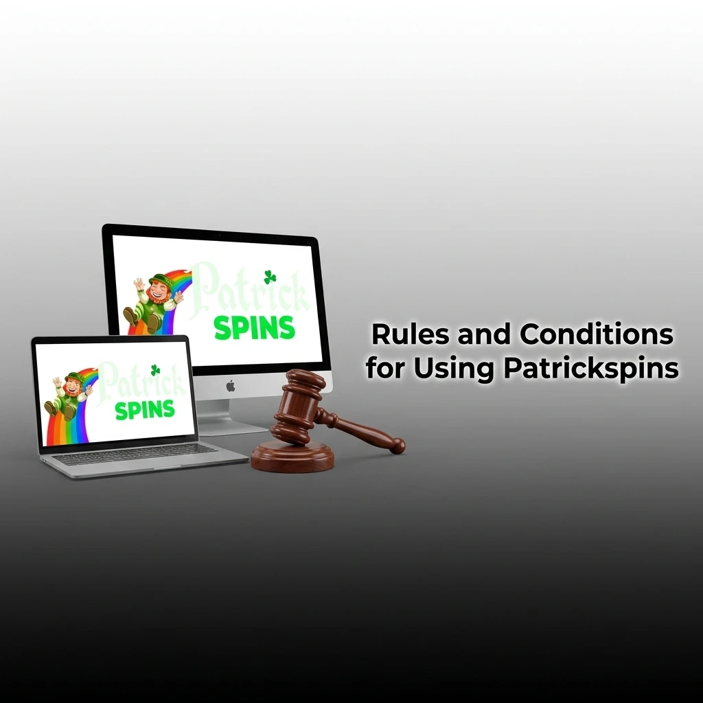 Patrickspins terms and conditions covering age verification, accounts, bonuses, deposits, and withdrawal eligibility