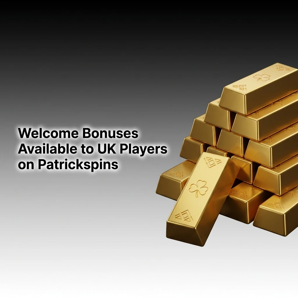 Patrickspins tiered welcome bonuses for UK players, offering 200% to 150% match bonuses with 45x wagering requirements